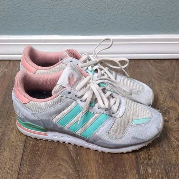 Adidas ZX 700 Tent green pink Women's 7 EUC retro vintage 80's sneaker look - Picture 3 of 8